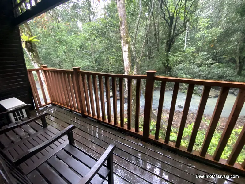 Tabin Wildlife Resort Balcony in River Lodge Room