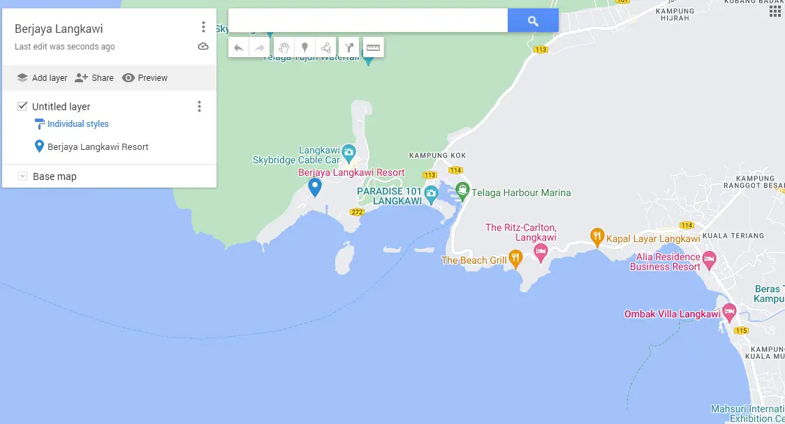 berjaya langkawi map