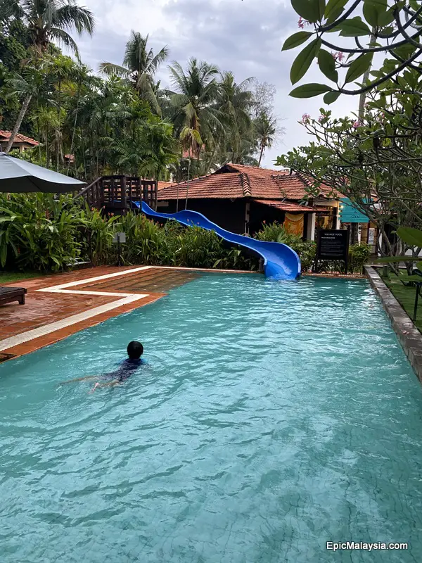 Avillion Port Dickson water slide and pool