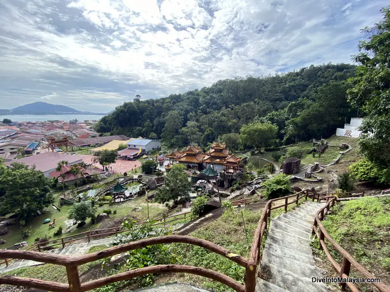 Looking over Pangkor from Foo Lin Kong Temple