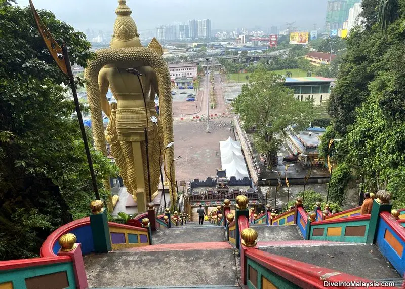 Batu Caves Looking back towards KL