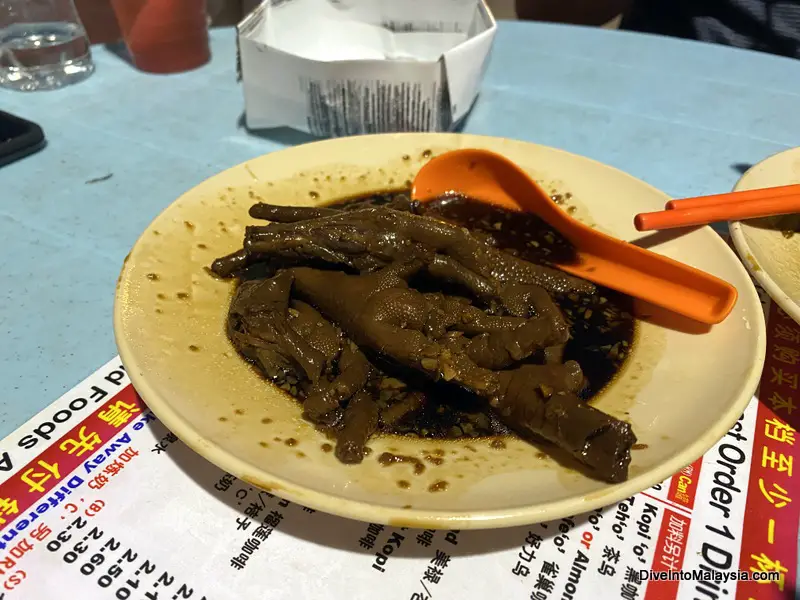 Chicken feet at Clan Jetties George Town Penang