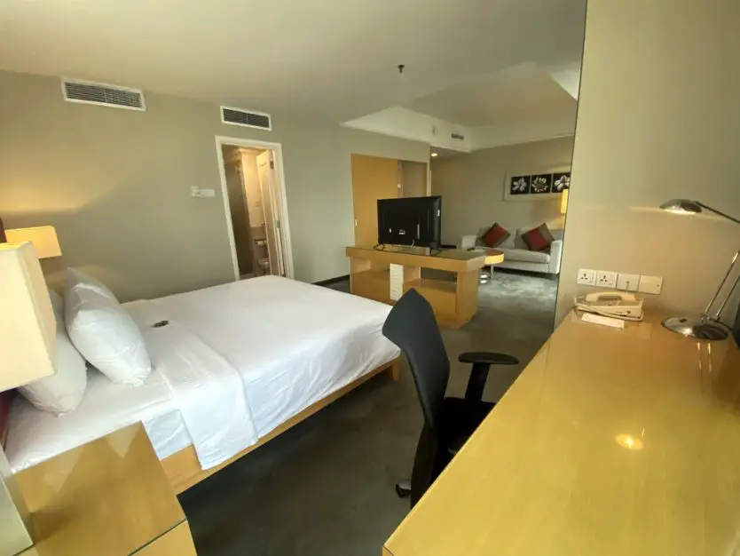 Berjaya Times Square Hotel Two bedroom suite Main bedroom with living area