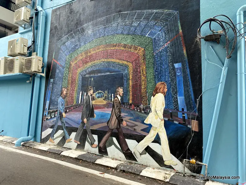 Muar Johor beatles street art