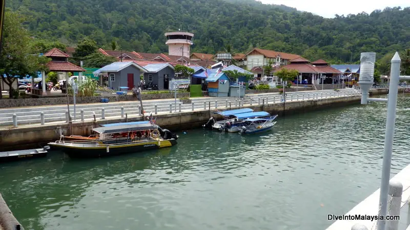 Tekek town from the main jetty