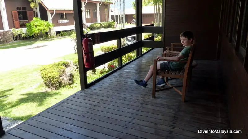 balcony of junior suite Berjaya Tioma