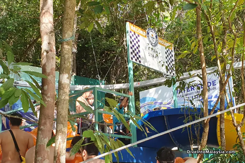 Escape Penang On top of the world's longest tube water slide