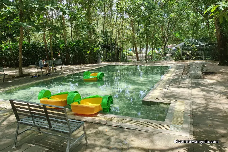 Escape Penang pool with pedal boats