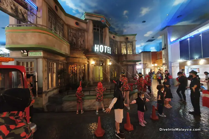 KidZania Kuala Lumpur Firefighters in action
