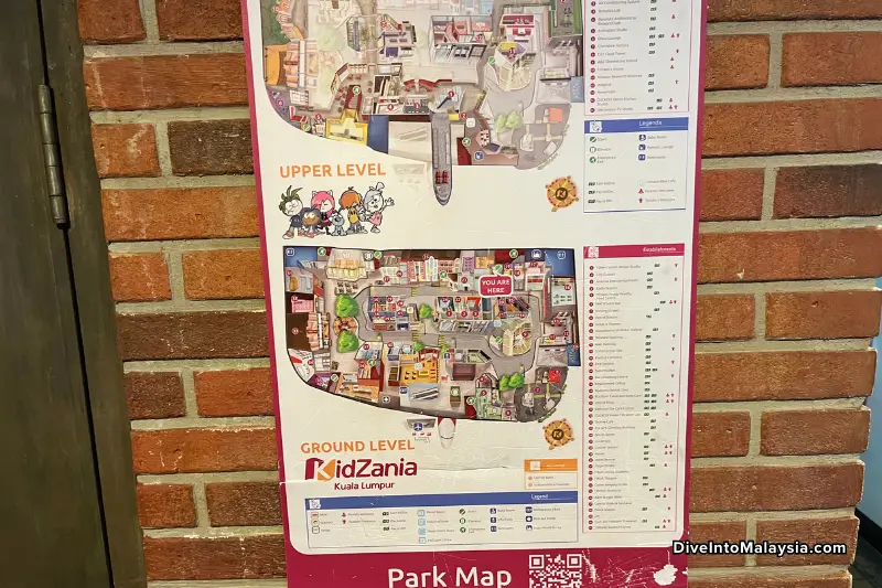 KidZania Kuala Lumpur Park map