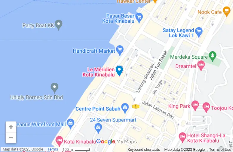 Le Méridien Kota Kinabalu map