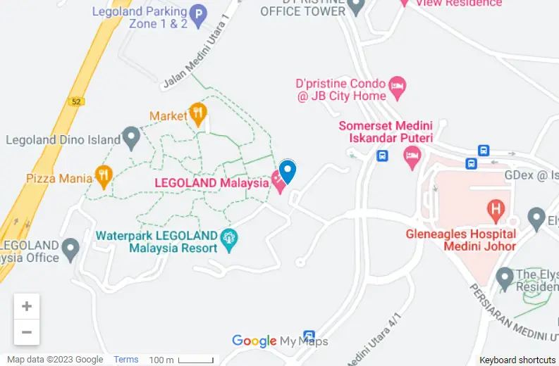 Legoland Hotel Malaysia map