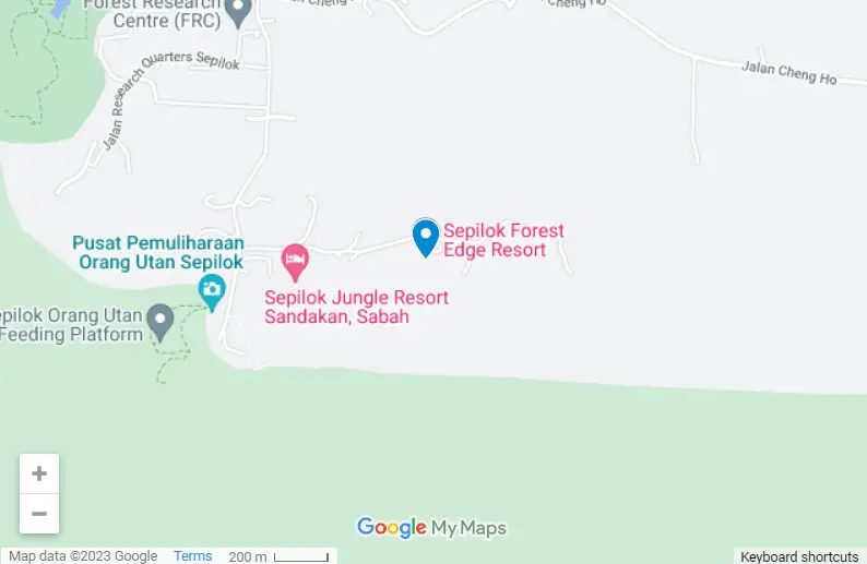 Sepilok Forest Edge Resort map