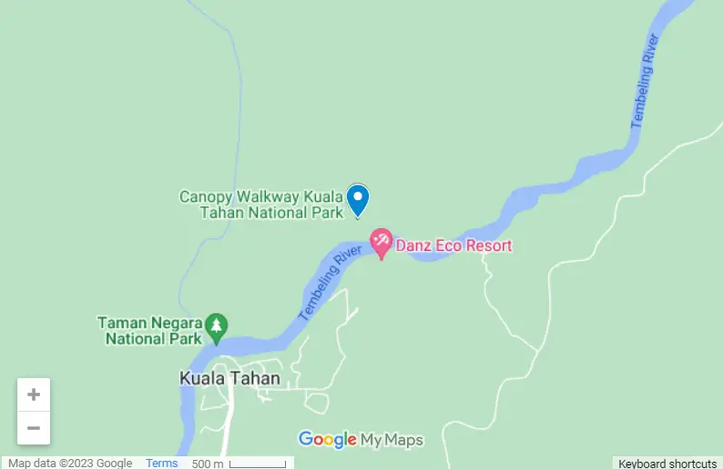 Taman Negara Canopy Walk map